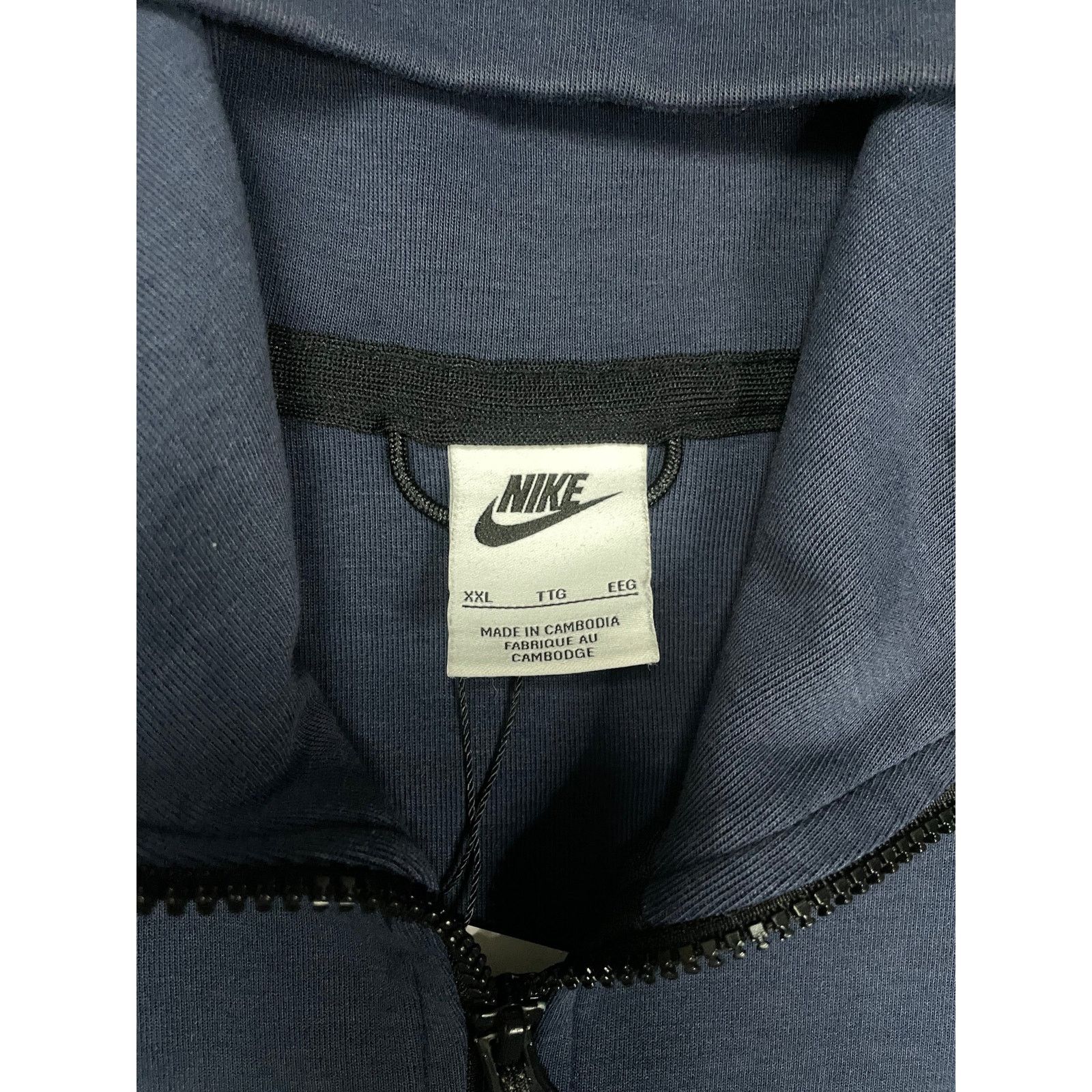 Nike Nike Tech Zip Navy Used XXL Size US XXL / EU 58 / 5 - 2 Thumbnail