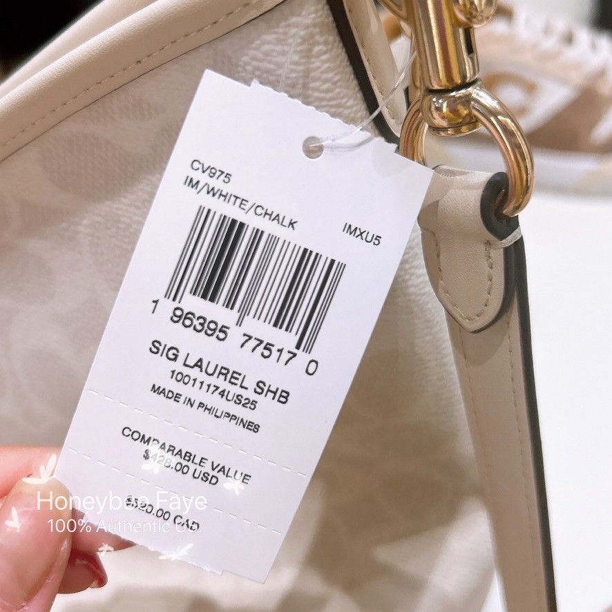 Coach Laurel Shoulder Bag In Signature Canvas CV975 Size ONE SIZE - 3 Thumbnail