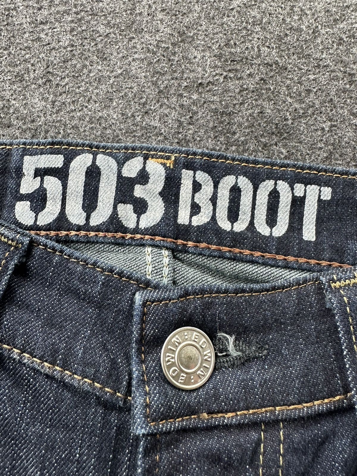 Edwin Y2k Edwin Blue Trip Edgeline 503 Boot Flare W30 D244 Size US 29 - 12 Thumbnail