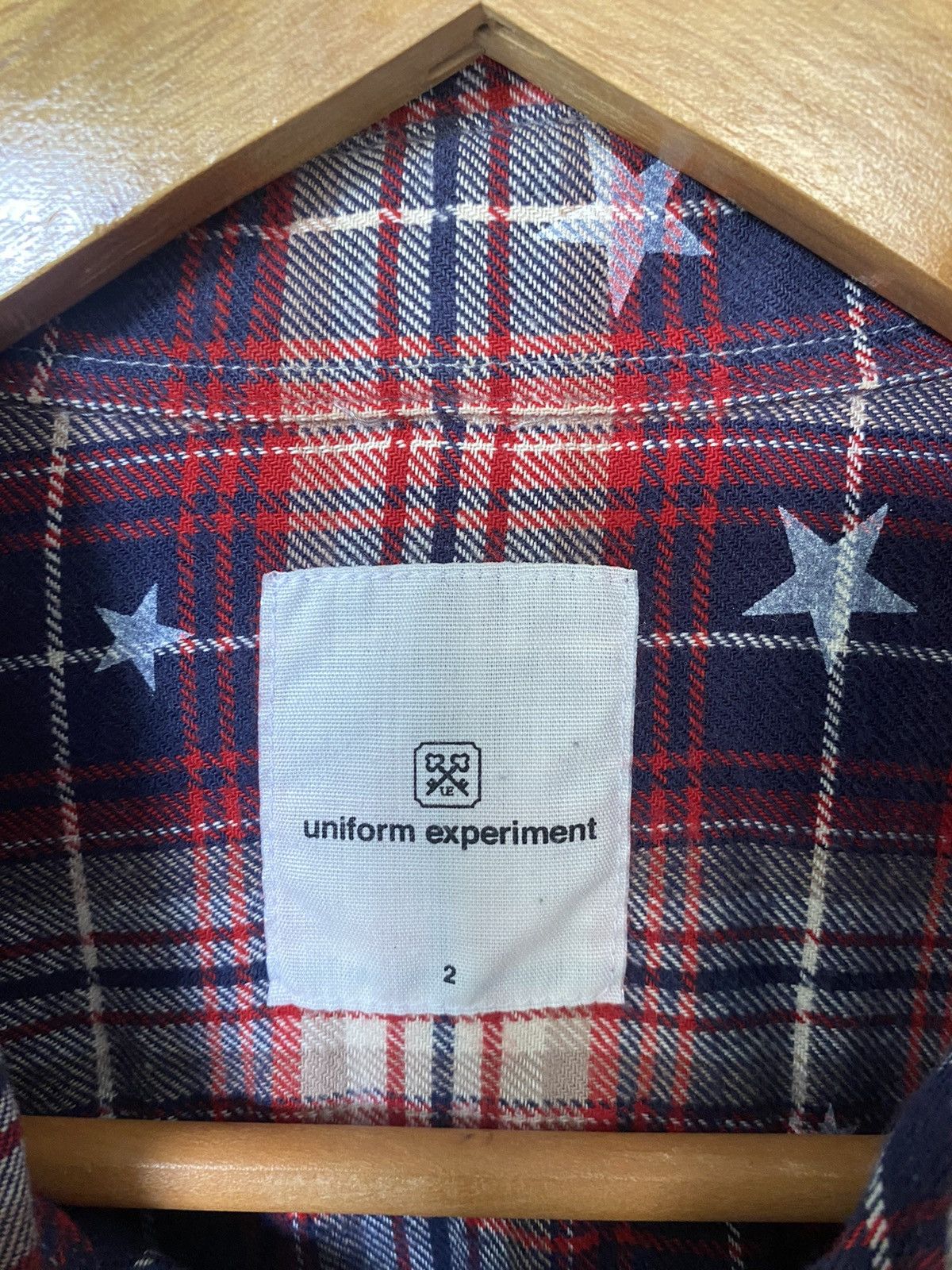 Hiroshi Fujiwara × Sophnet. × uniform experiment Uniform Experiment star checked button up Size US M / EU 48-50 / 2 - 12 Thumbnail