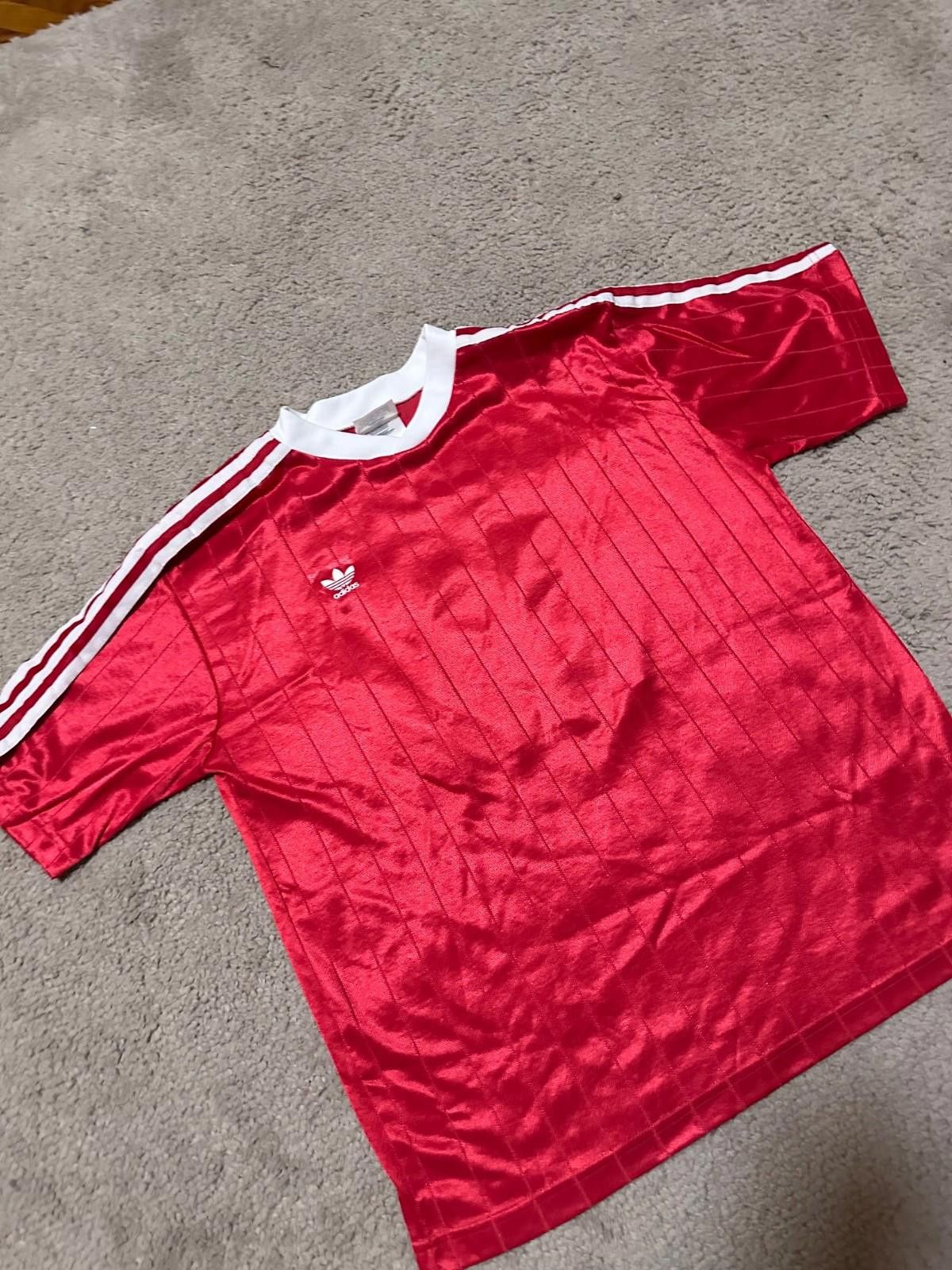 Adidas VINTAGE ADIDAS FOOTBALL SOCCER JERSEY SZ L Made In USA Size US L / EU 52-54 / 3 - 3 Thumbnail
