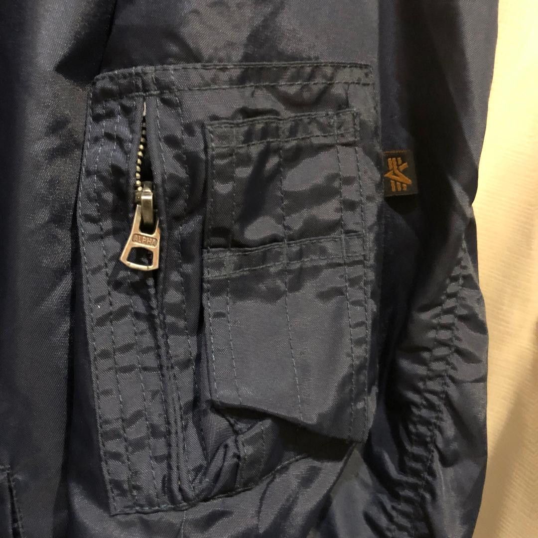 Alpha Industries Alpha Industries MA-1 Bomber Jacket Navy XXL Nylon Size US XXL / EU 58 / 5 - 2 Thumbnail