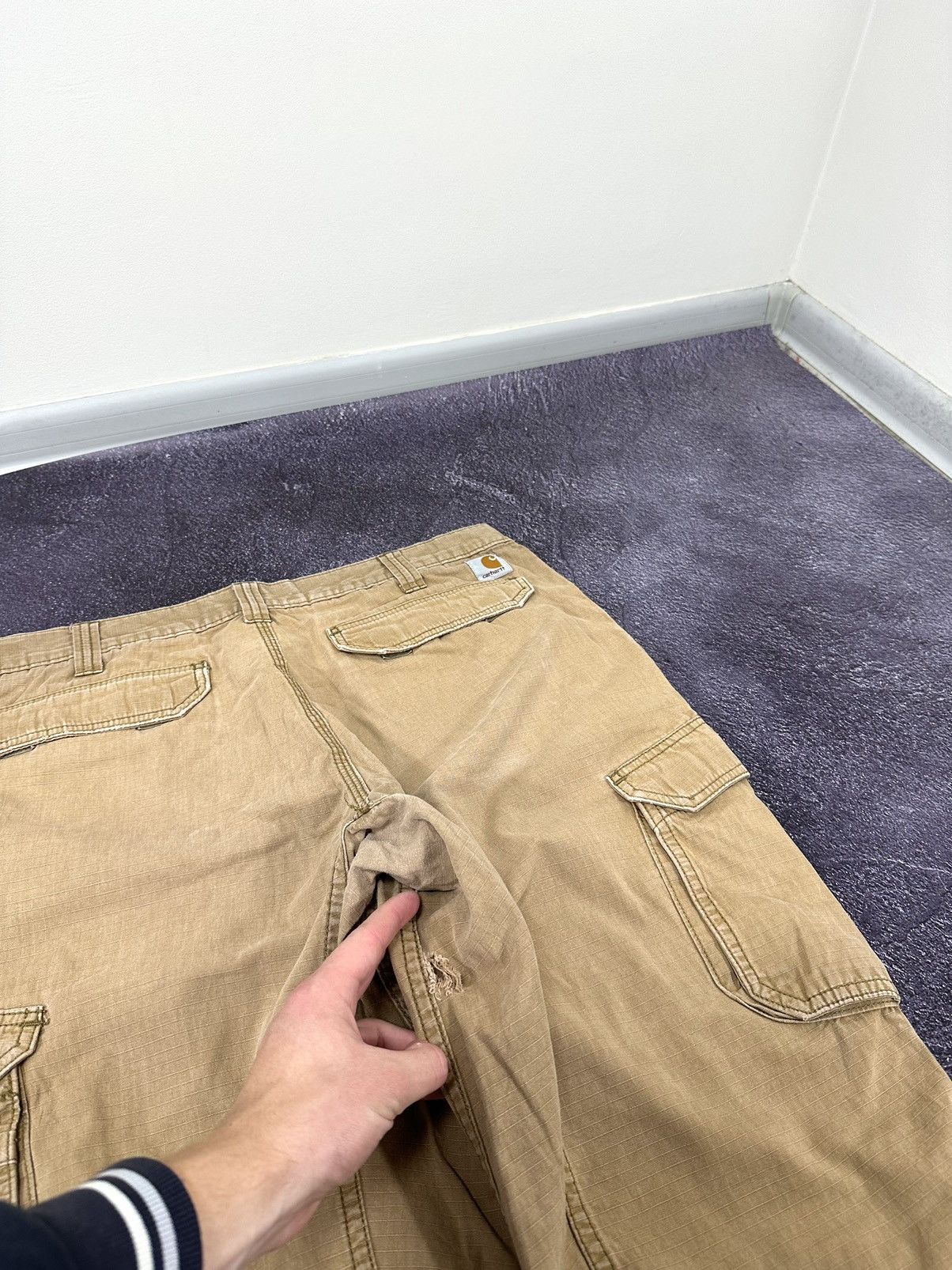 Carhartt Vintage Carhartt Cargo Carpenter USA Faded Work Y2K Pants Size US 38 / EU 54 - 5 Thumbnail