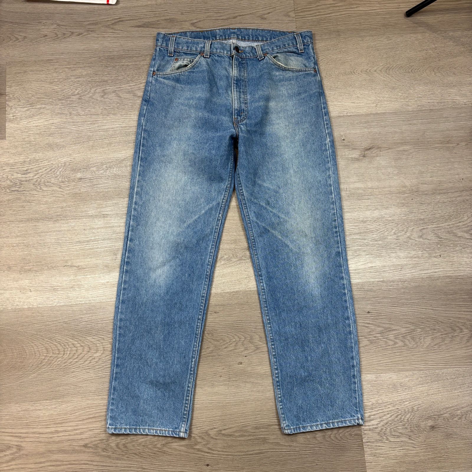 Levi's × Vintage Vintage 80s Levi's 505 Orange Tab Straight Leg Jeans 36x30 Size US 36 / EU 52 - 2 Thumbnail