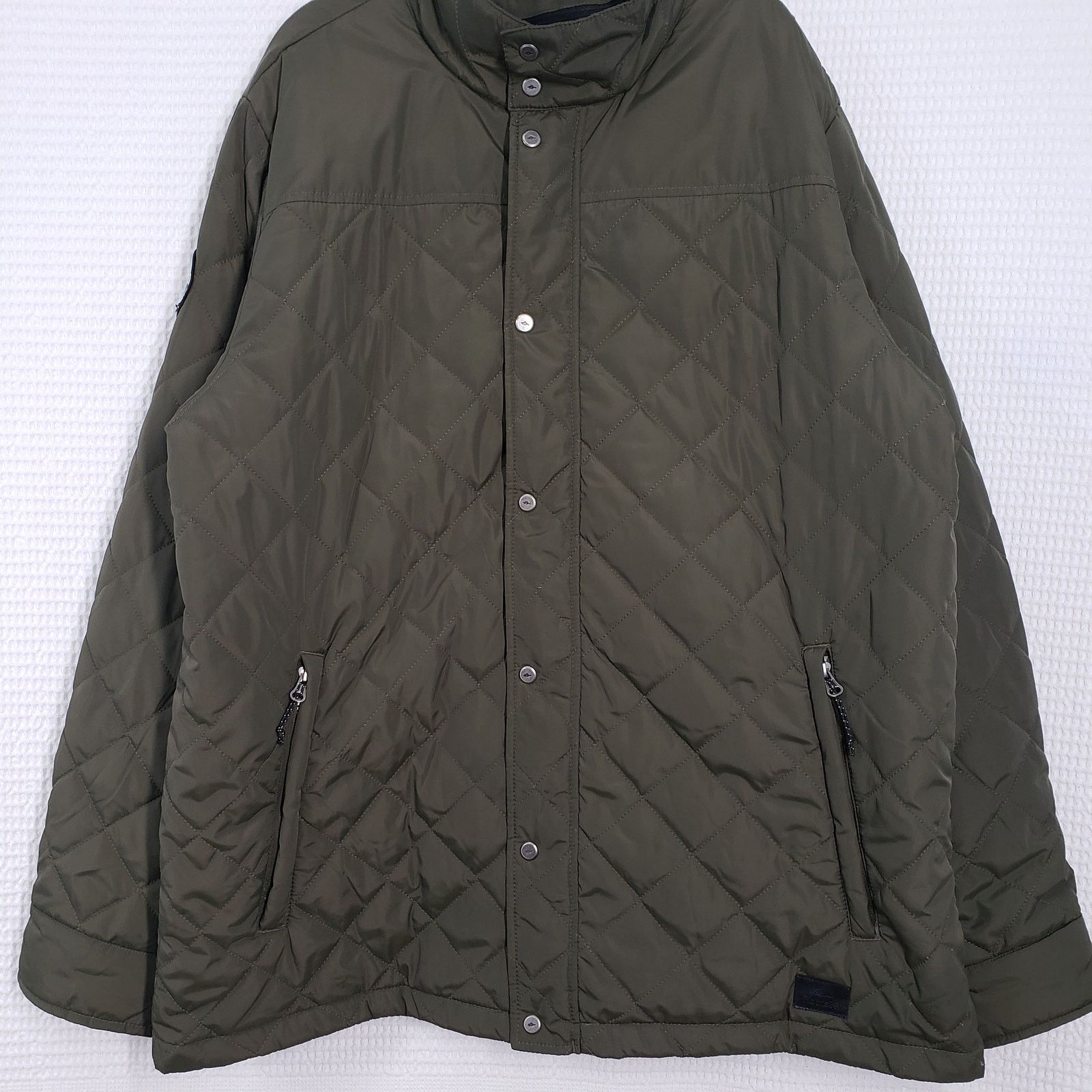 Roots Roots 73 Diamond Quilted Jacket Mens XL Olive Green Zip Size US XL / EU 56 / 4 - 13 Thumbnail