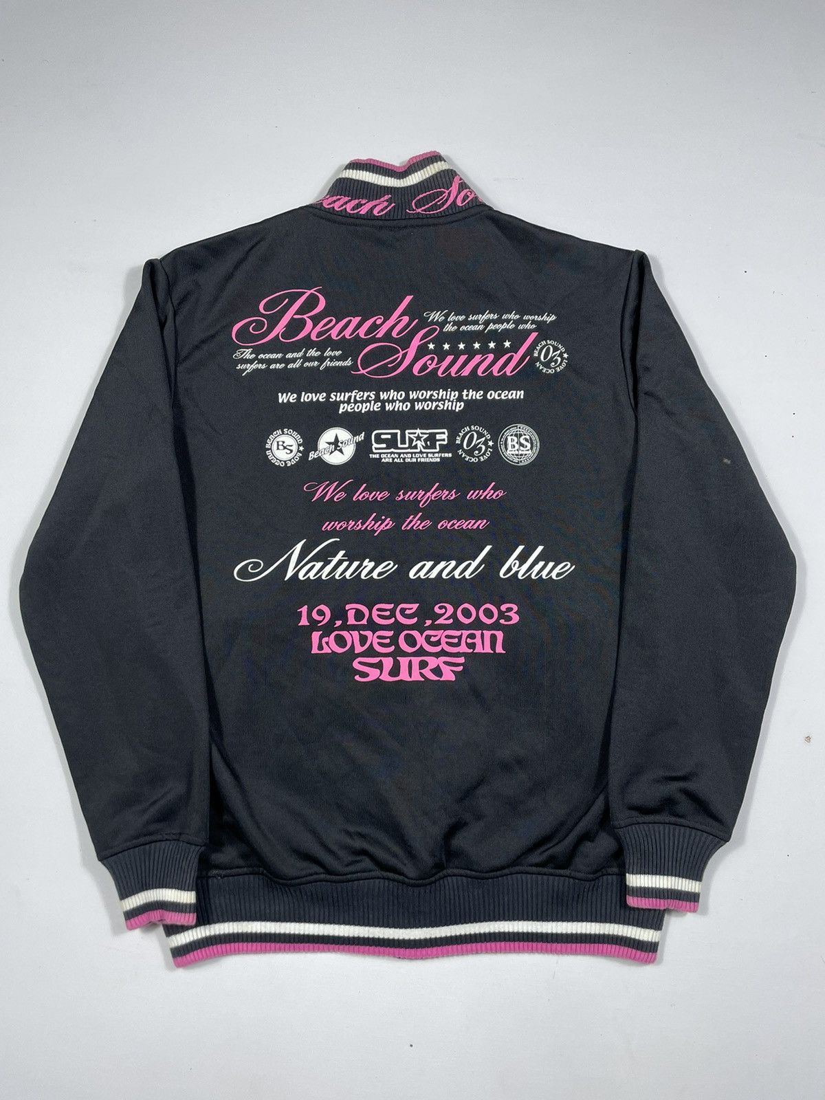 Japanese Brand Beach Sound Surf Track Jacket Japanese Rapidblue Size US L / EU 52-54 / 3 - 1 Thumbnail