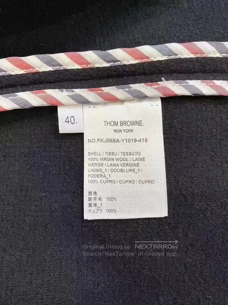 Thom Browne Thom Browne Medium length wool knit coat Size US XXS / EU 40 - 6 Thumbnail
