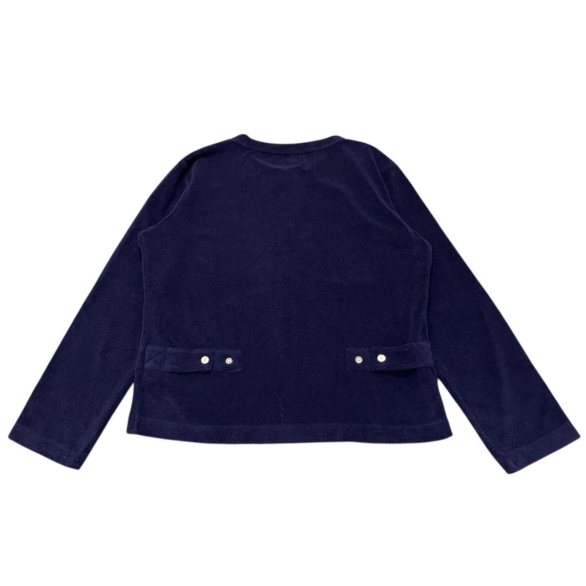 agnes b. Agnes B navy blue terry le petit snap cardigan Size XS / US 0-2 / IT 36-38 - 7 Thumbnail
