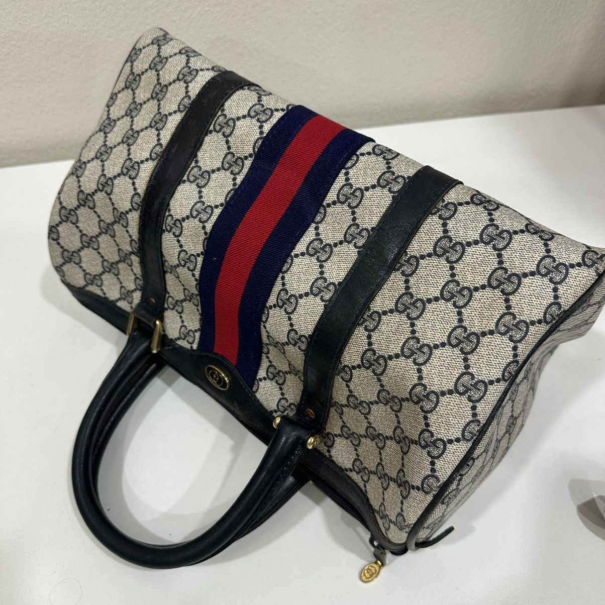 Gucci ‼️LASTDROP‼️ VINTAGE GUCCI GG SUPREME BOSTON BAG Size ONE SIZE - 4 Thumbnail