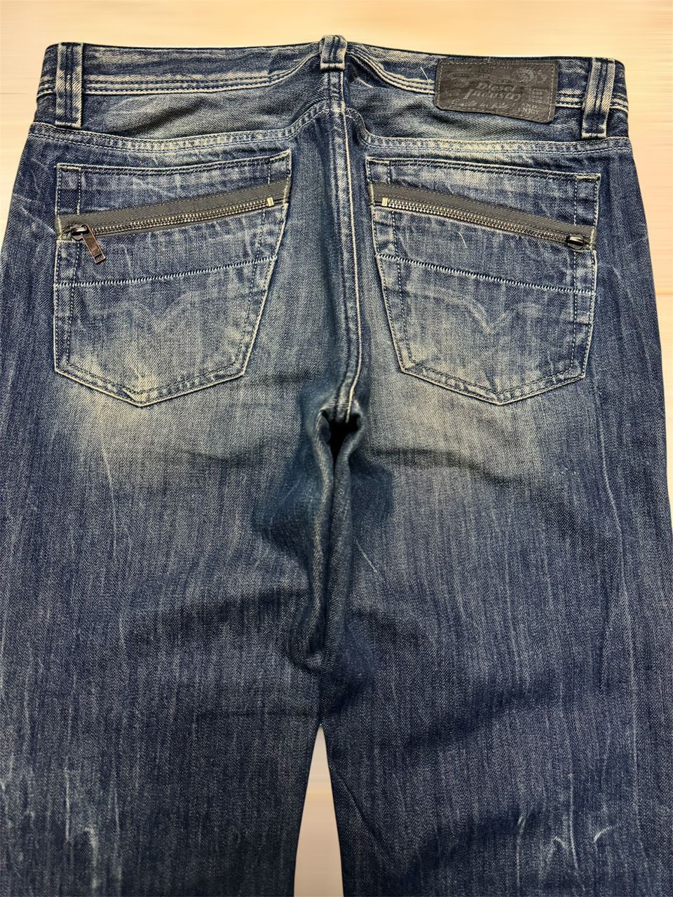 Diesel VINTAGE 00s DIESEL LARKEE-ZIP RUSTY MUD-PUNK DISTRESSING Size US 32 / EU 48 - 12 Thumbnail