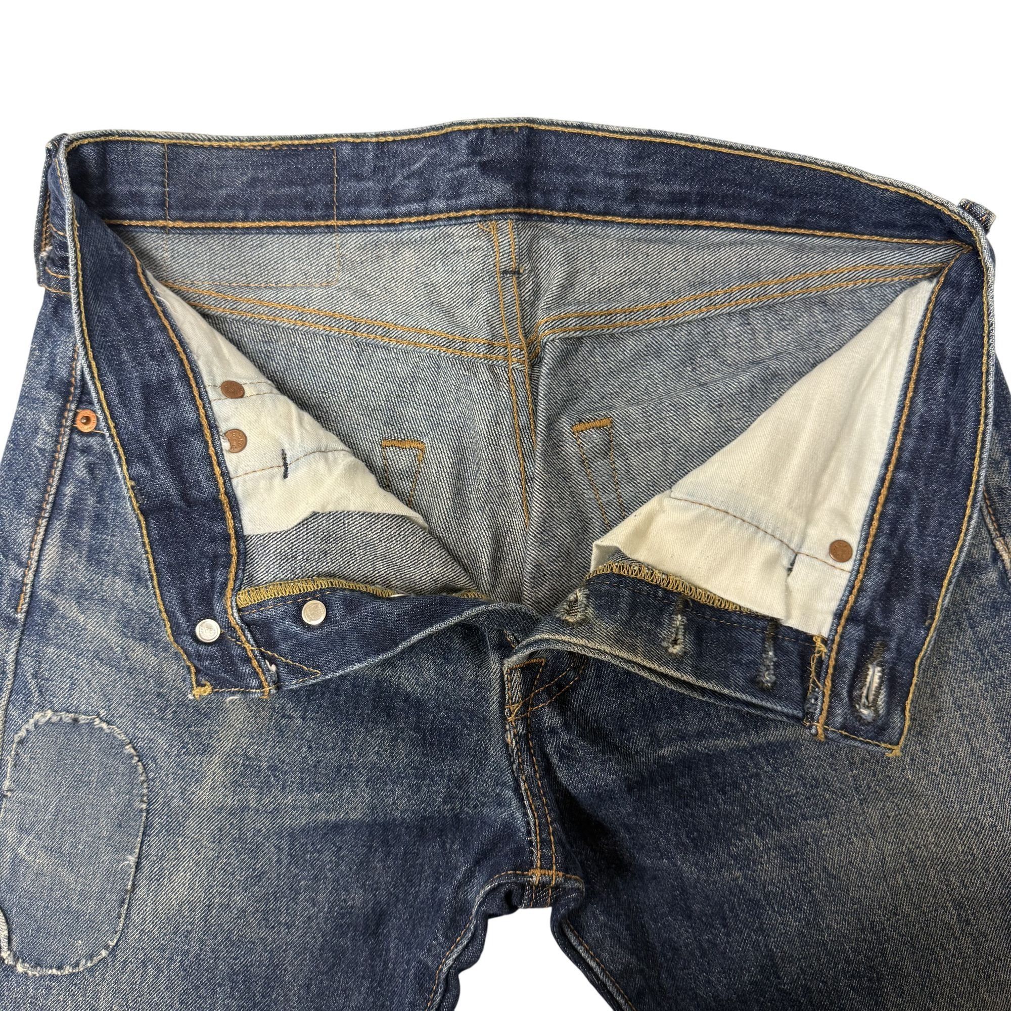 Levi's Vtg Levis 501 DISTRESSED Blue Jeans Denim ROCKERS Pants 28 Size US 28 / EU 44 - 11 Thumbnail