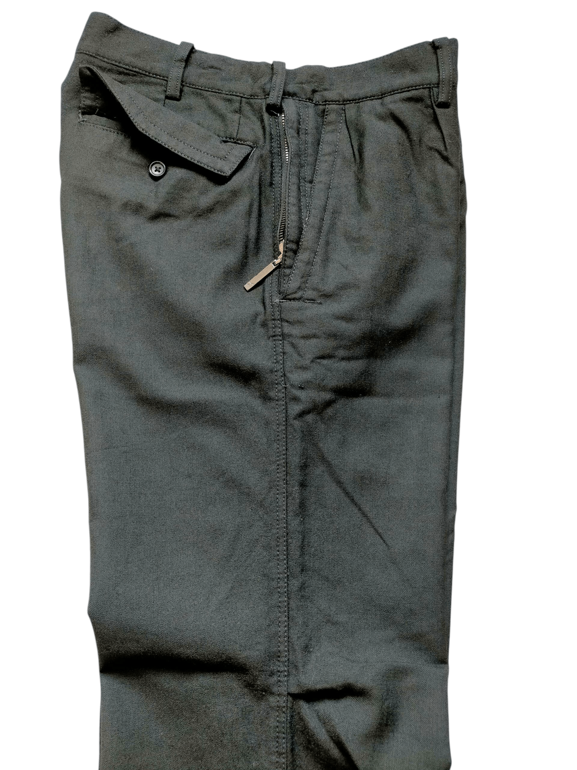 Yohji Yamamoto Y'S Yohji Yamamoto Rayon Wool Trouser Black Pants Size US 32 / EU 48 - 14 Thumbnail