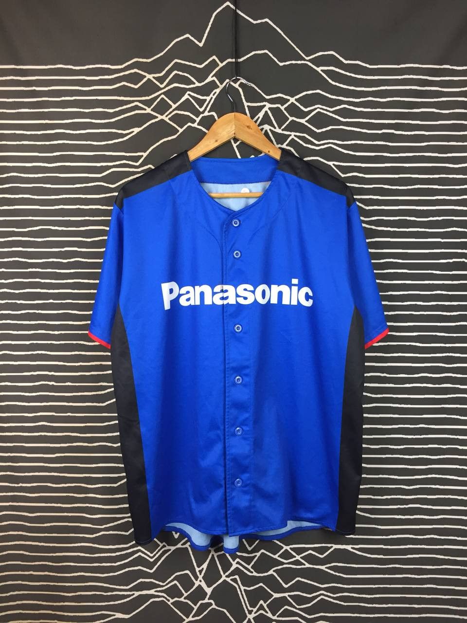 Japanese Brand Panasonic Japanese Industrial League Baseball Club Jersey Size US L / EU 52-54 / 3 - 2 Thumbnail