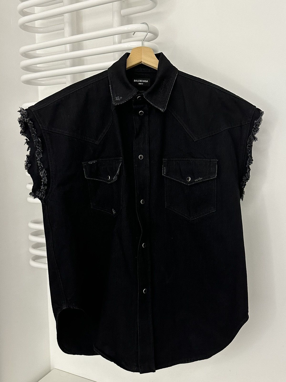 Balenciaga BB Denim Vest Size US XS / EU 42 / 0 - 3 Thumbnail