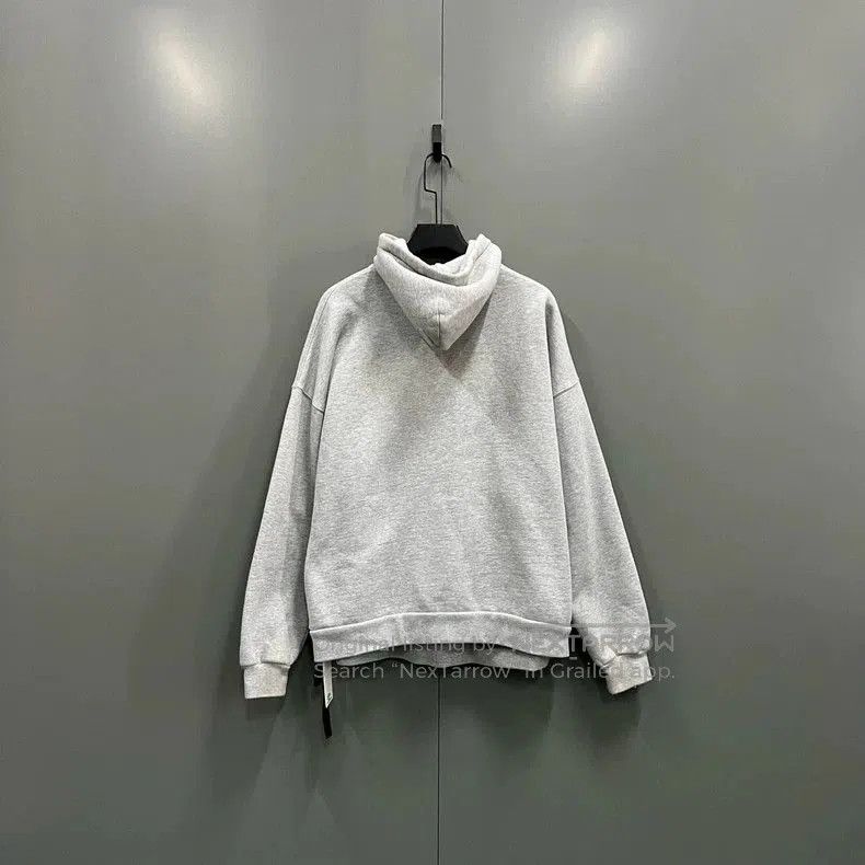 Balenciaga Balenciaga Grey Front Logo Print Hoodie. Size US S / EU 44-46 / 1 - 3 Thumbnail