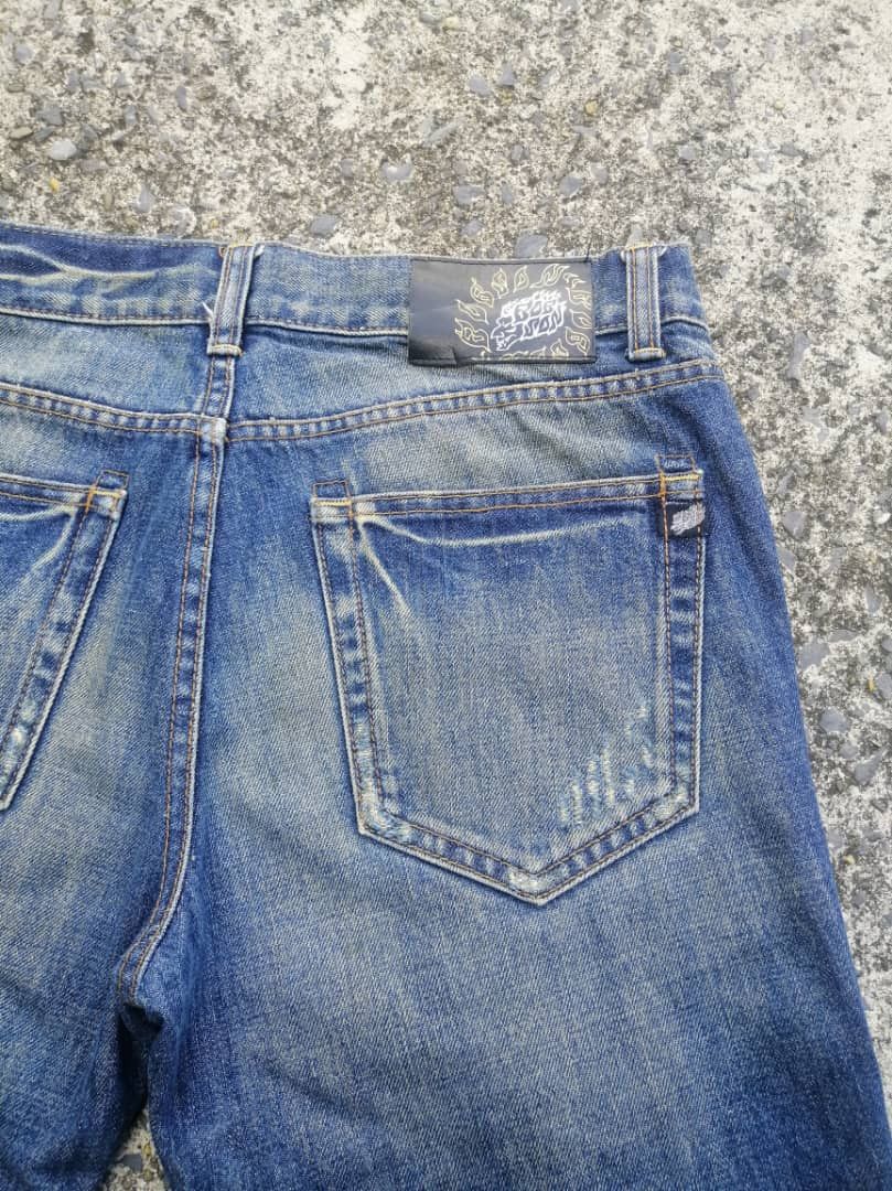 Designer Bobson Nice Design Distressed Denim Jeans Size US 33 - 6 Thumbnail