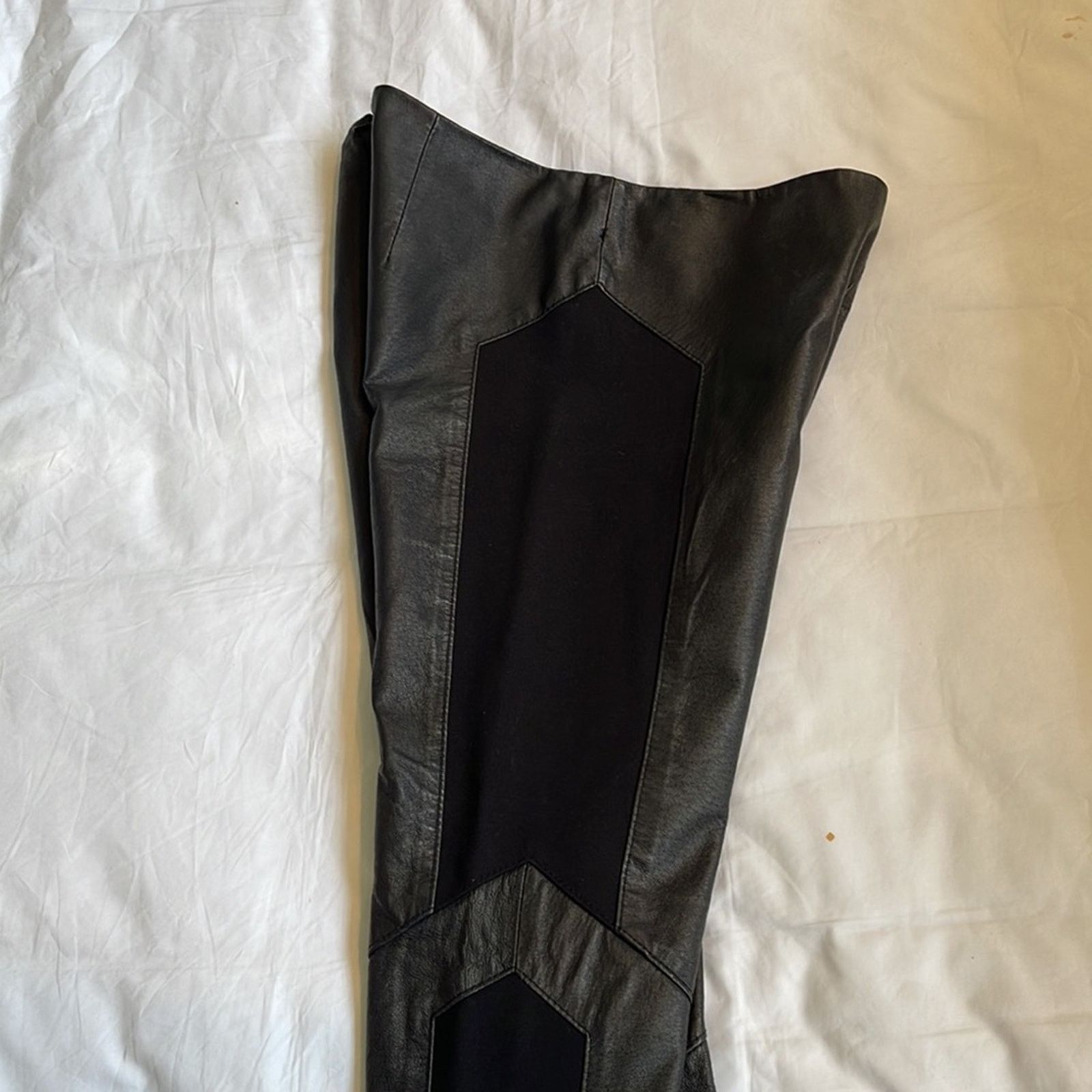 BB Dakota BB Dakota Isaac Black Leather and Ponté Leggings Size 6 NWOT Size 28" / US 6 / IT 42 - 5 Thumbnail