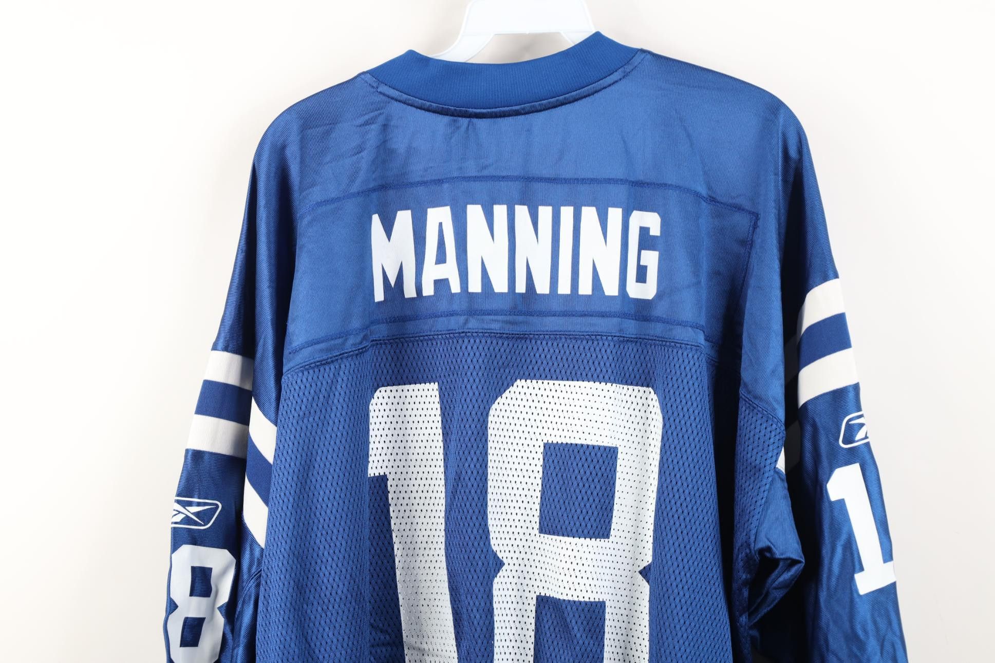 Reebok Vintage Reebok Manning Indianapolis Colts Jersey #18 Size US XXL / EU 58 / 5 - 14 Thumbnail