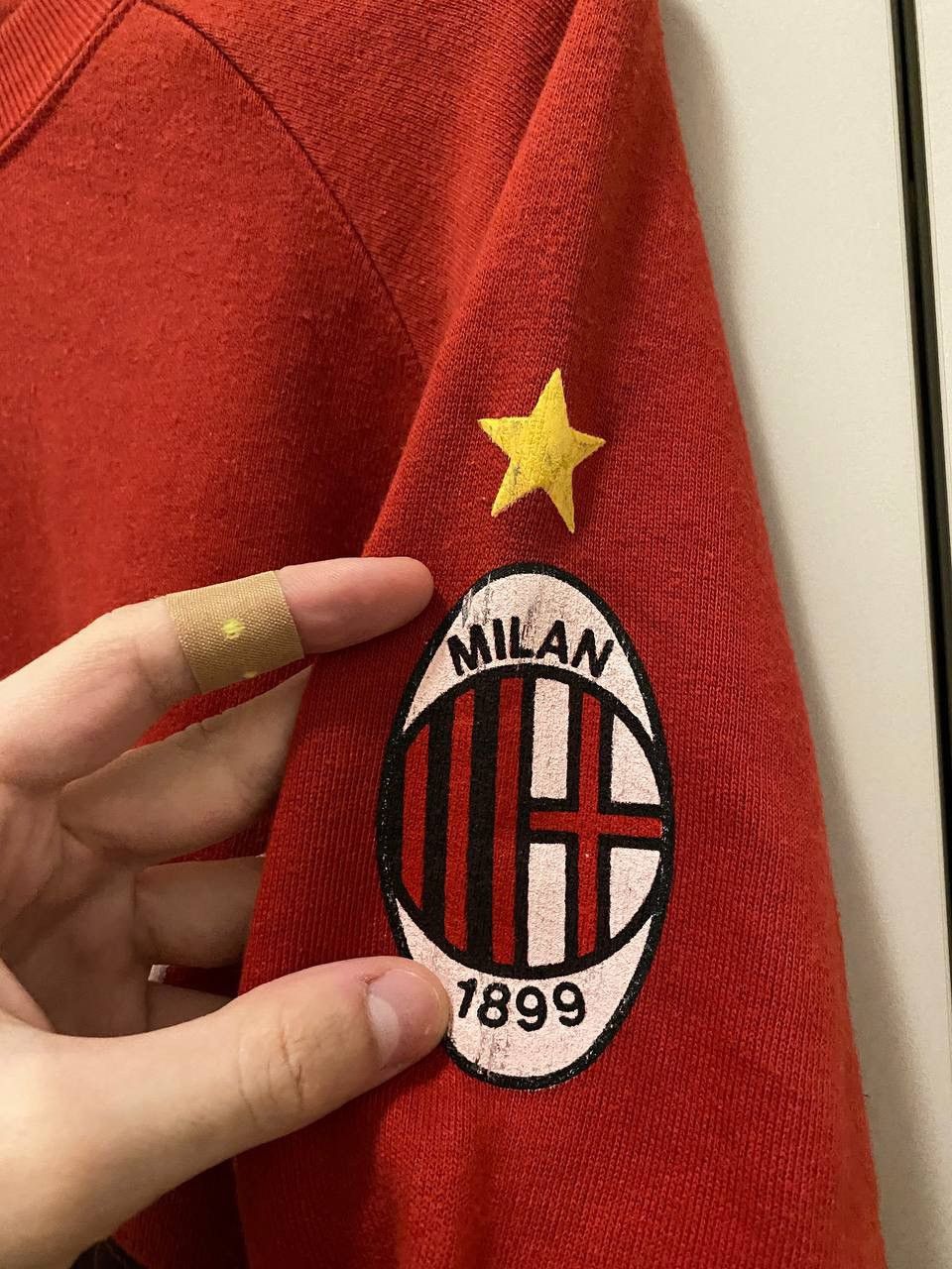Vintage AC Milan 1990 1991 Le Felpe Dei Grandi M Pullover Jumper Size US L / EU 52-54 / 3 - 4 Thumbnail