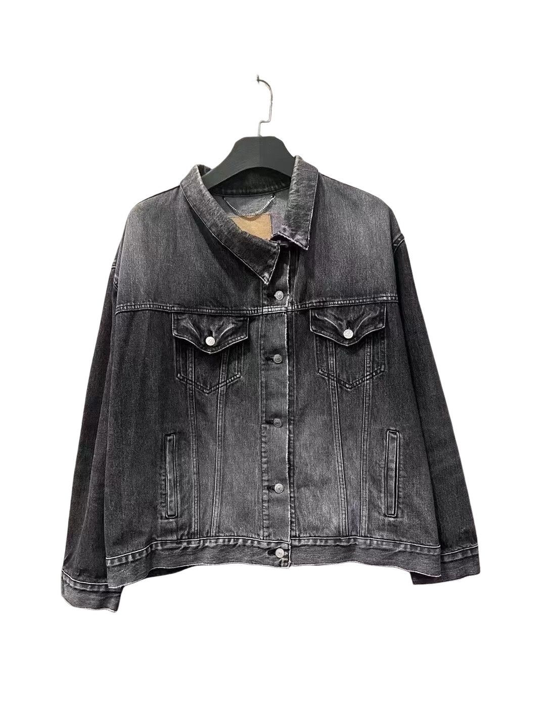 Balenciaga Balenciaga Asymmetric Collar Denim Jacket 42 Size US XS / EU 42 / 0 - 1 Thumbnail