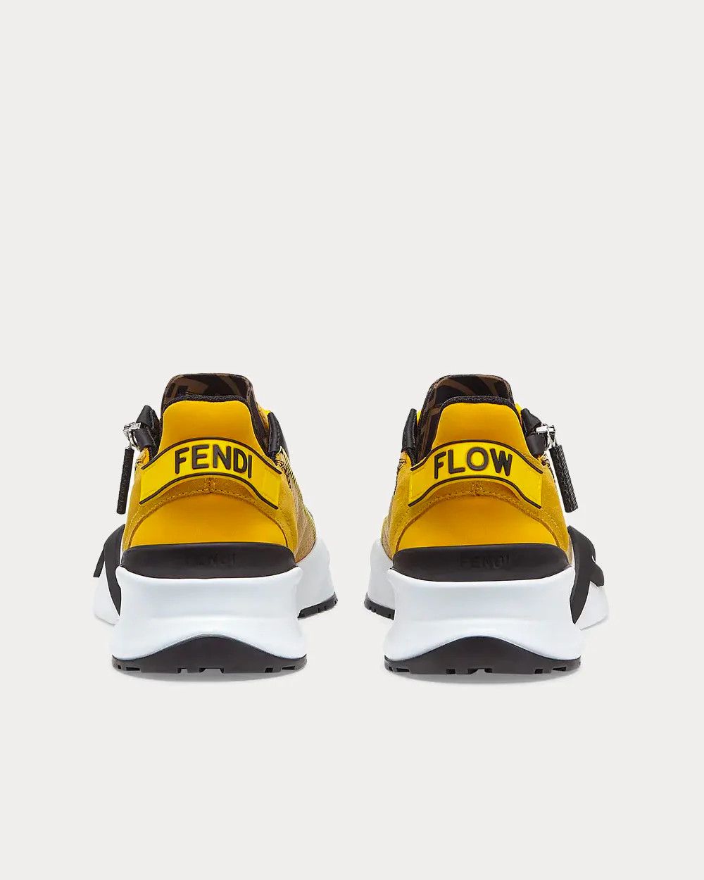 Fendi o1s1wg111025 Flow Low-Top Sneakers in Yellow/Black Size US 7 / IT 37 - 4 Thumbnail