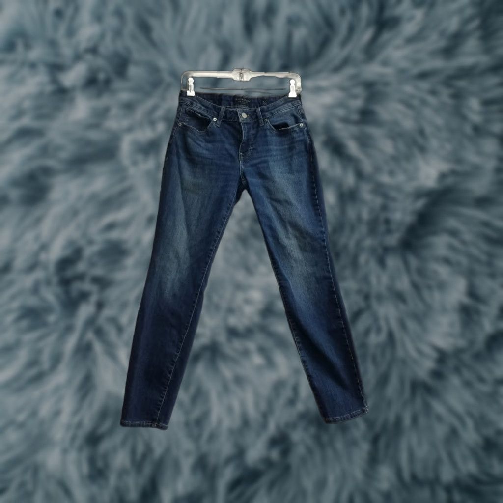 Lucky Brand Lucky Brand Jeans Skinny Womens Size 4 27 Inseam 28 Blue Cotton Polyester Elastane 5-Pocket Denim Mid Rise Slim Fit Modern Lolita Skinny Size 27" / US 4 / IT 40 - 1 Thumbnail