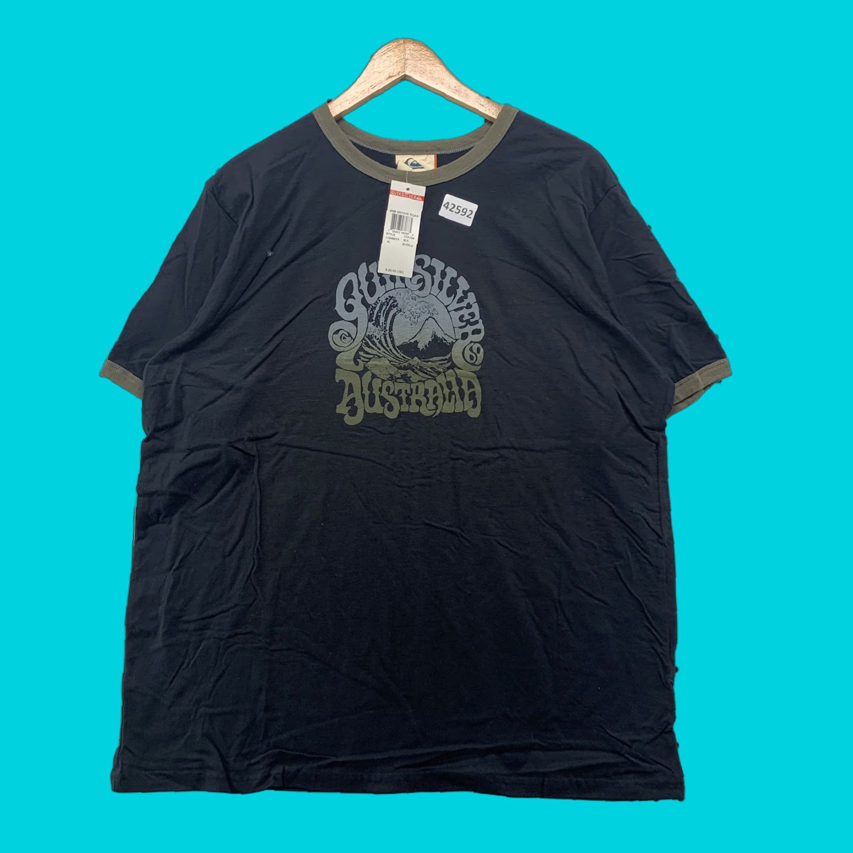 Quiksilver Vintage Quiksilver Mens T Shirt Australia XL Black Surfer Short Sleeve Surf Size US XL / EU 56 / 4 - 1 Thumbnail