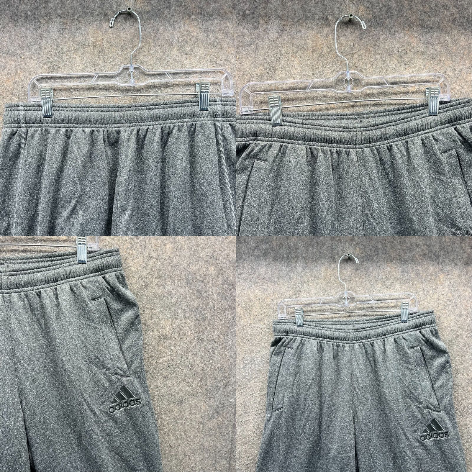 Adidas VINTAGE Adidas Sweatpants Mens Large Gray Lightweight Trefoil Heather Sweatpants Size US 33 - 8 Thumbnail