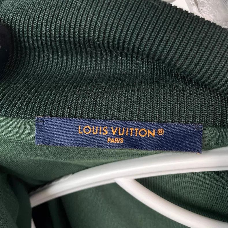 Louis Vuitton Louis Vuitton Knit Jacket with Full Logo in Dark Green Bul Size US S / EU 44-46 / 1 - 9 Thumbnail