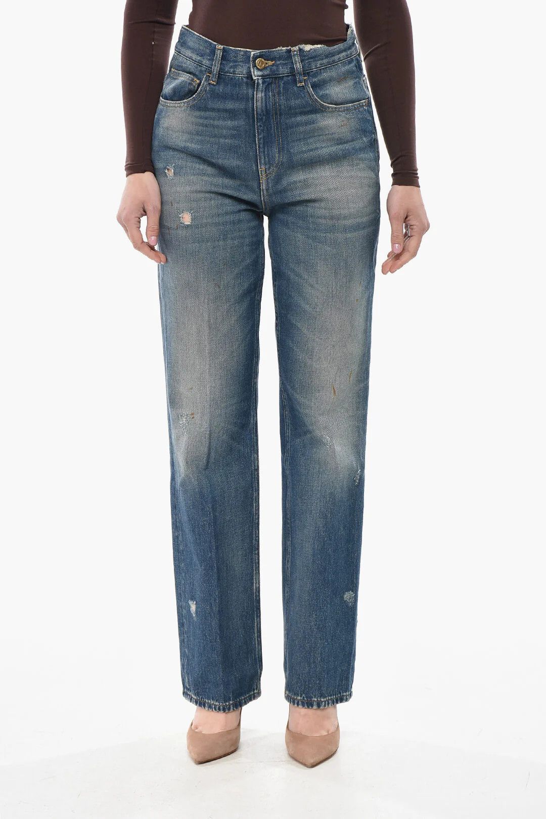 Golden Goose og1mm0426 Slim-Fit Jeans in Blue Size 26" / US 2 / IT 38 - 1 Thumbnail