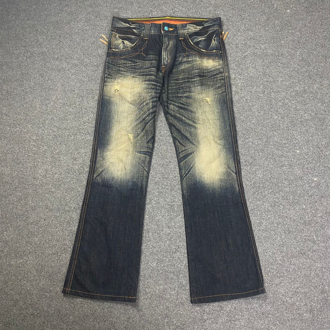 Edwin RARE DEWIN BLUE TRIP FLARE BOOTCUT DENIM JEANS Size US 32 / EU 48 - 1 Thumbnail