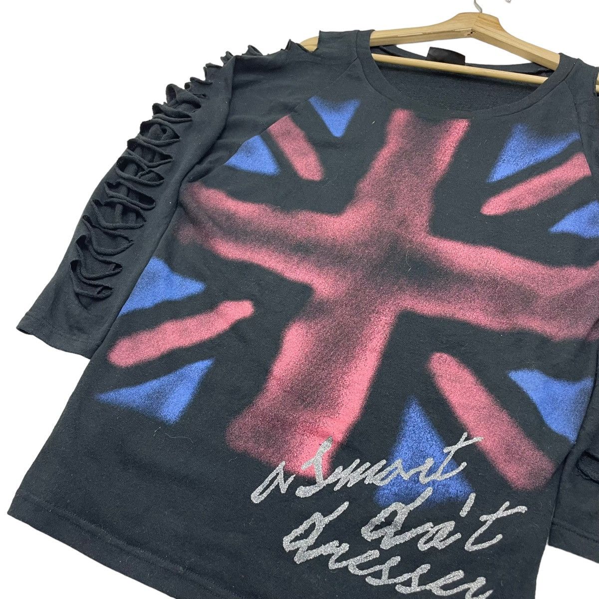 Japanese Brand Japanese Brand America Flag Distressed Shirt Long Sleeve Size S / US 4 / IT 40 - 3 Thumbnail