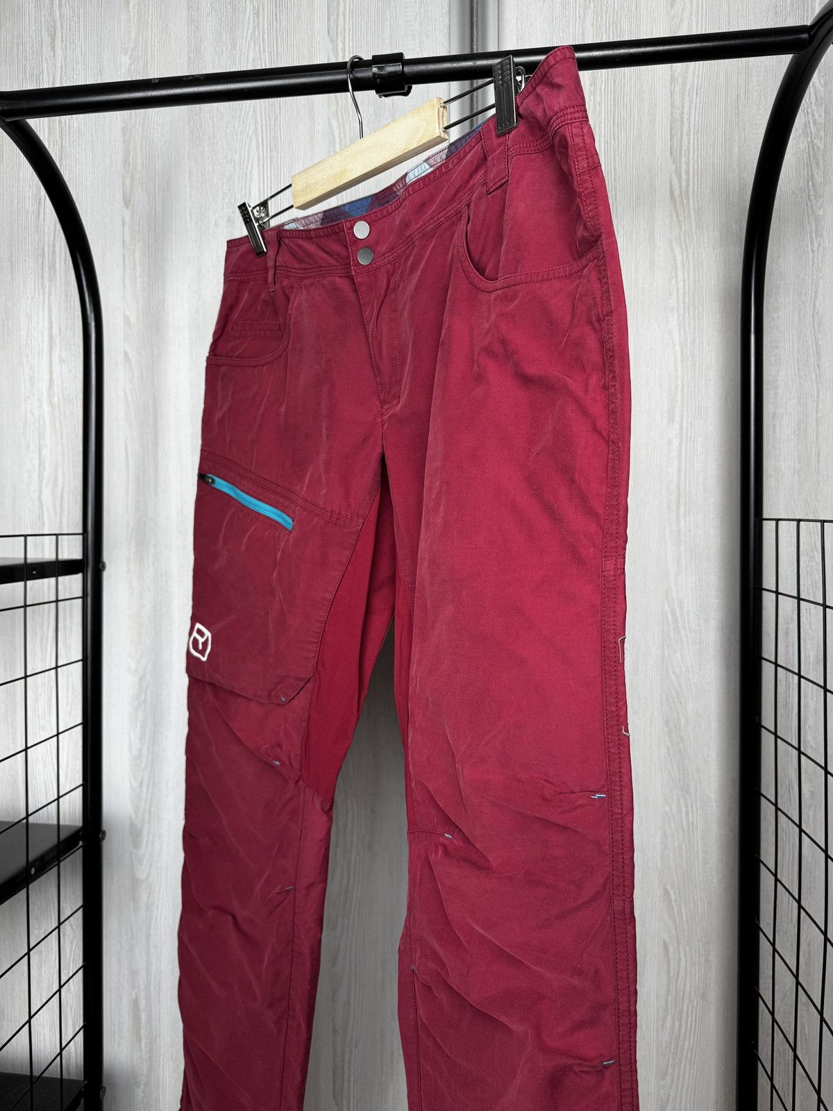 ORTOVOX Ortovox Corvara Red Burgundy Outdoor Women’s Pants L Size 30" / US 8 / IT 44 - 4 Thumbnail