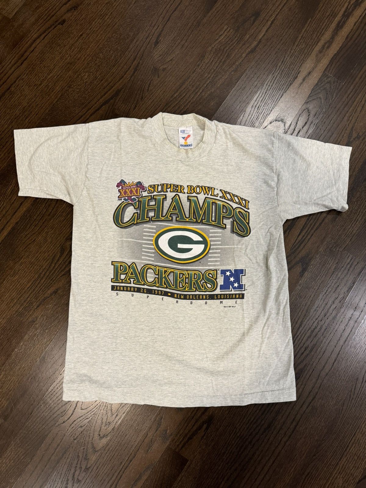 Vintage Vintage 90s Packers Super Bowl Championship Tee Size US L / EU 52-54 / 3 - 1 Thumbnail
