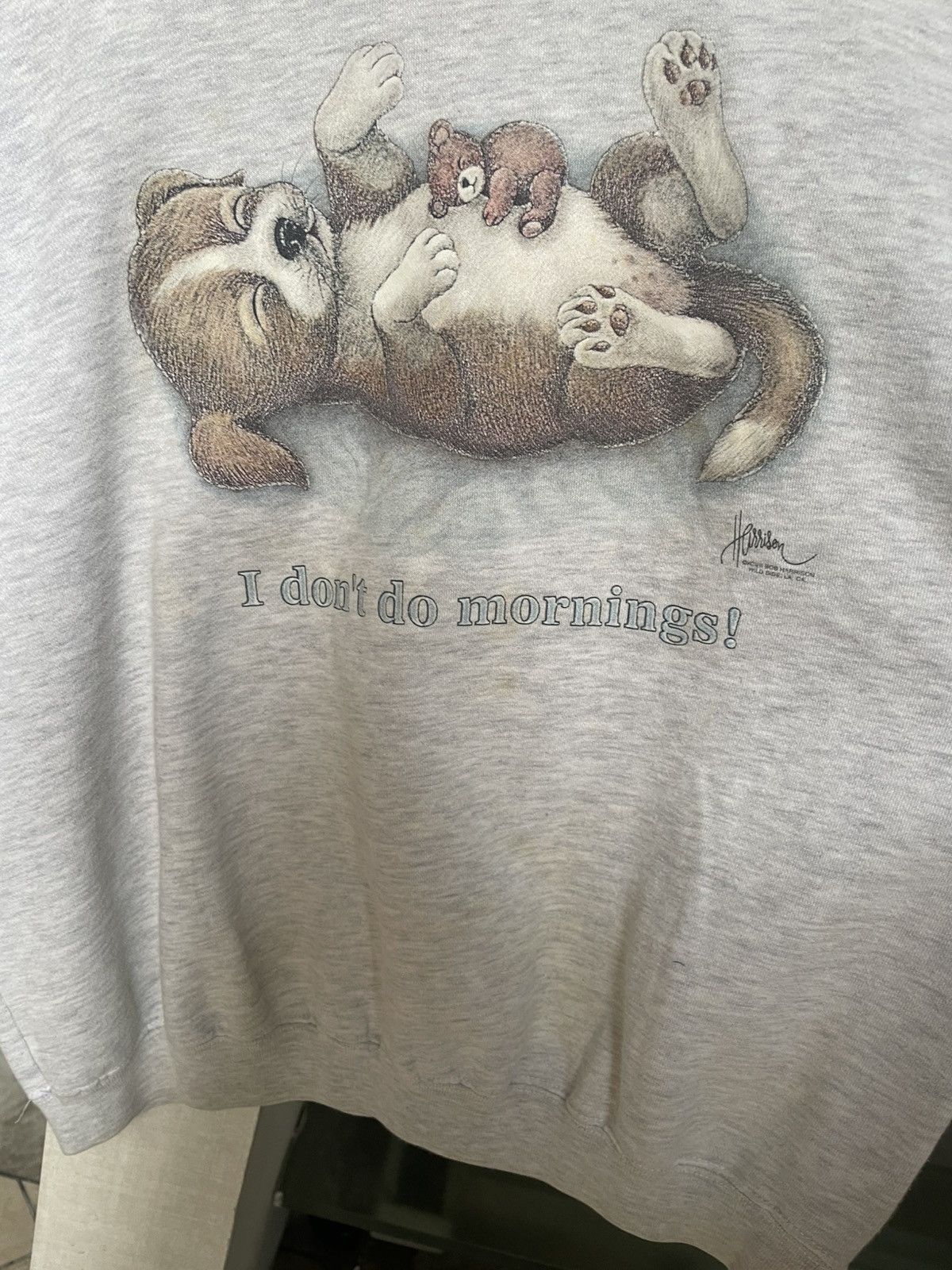 Vintage Vintage I don’t do mornings Sweatshirt 90s Size US M / EU 48-50 / 2 - 3 Thumbnail