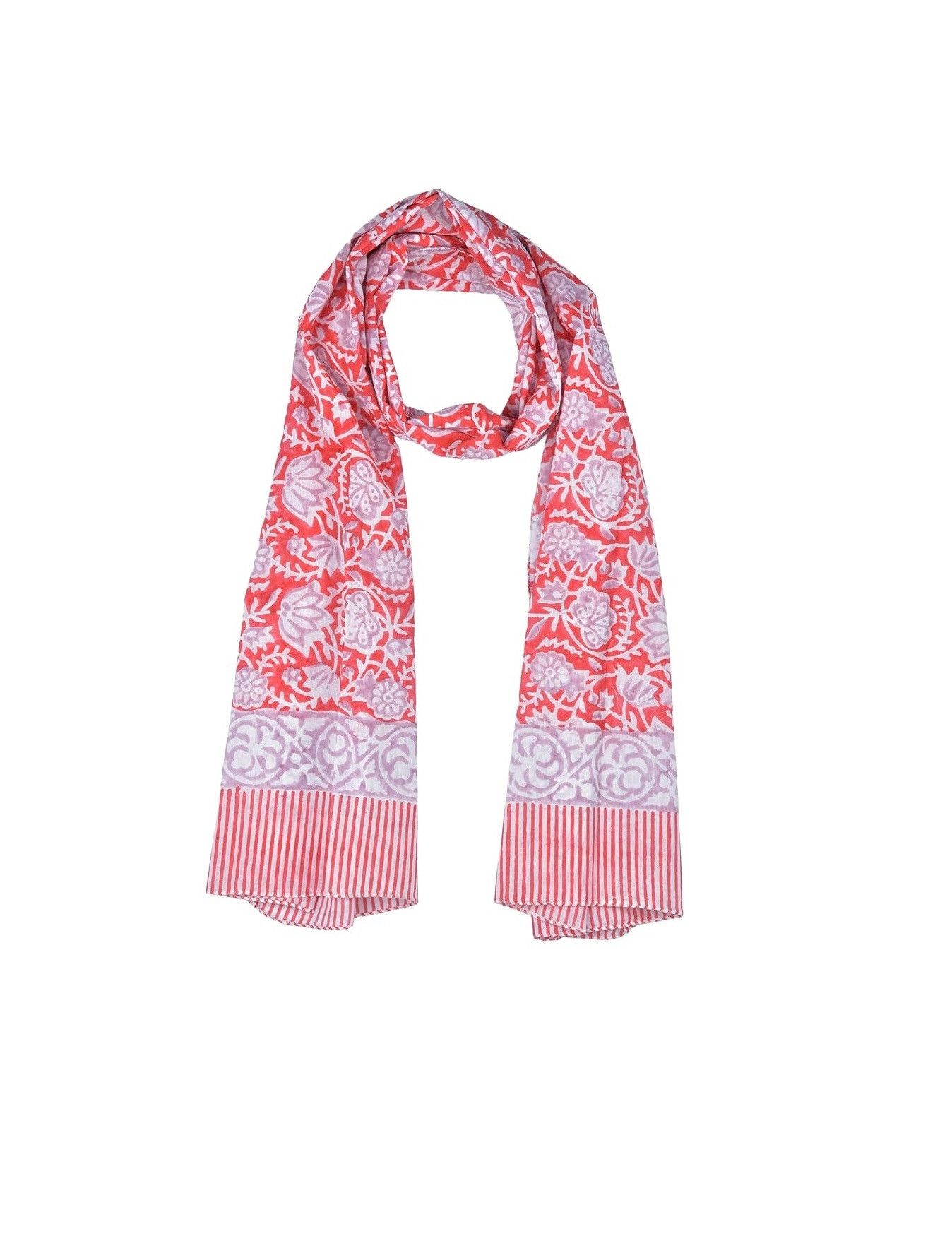 Handmade Cotton Scarf for Women Long Lightweight Shawl Wrap Size ONE SIZE - 1 Thumbnail