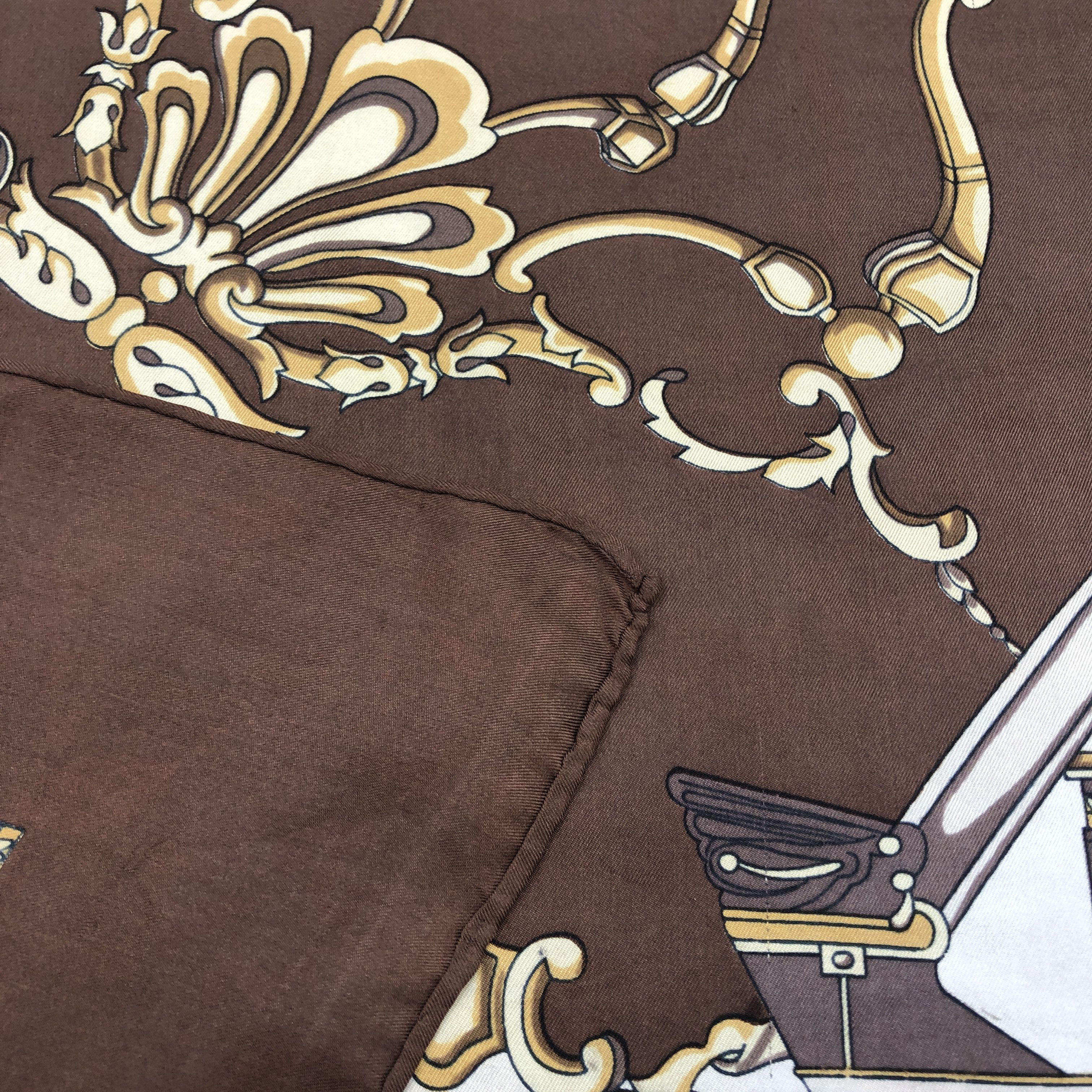 Other × Vintage Vintage 80s Carriage SILK Scarf Twill Stole Wraps Scarves Size ONE SIZE - 9 Thumbnail
