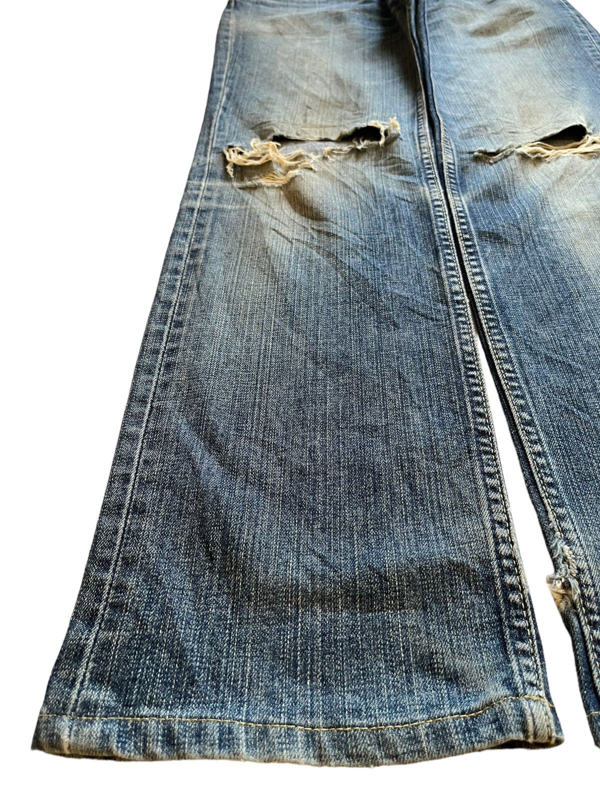 Levi's × Levi's Vintage Clothing Vintage 90s Levis 502 Mud Wash Distressed Loose Jeans Size US 31 - 6 Thumbnail