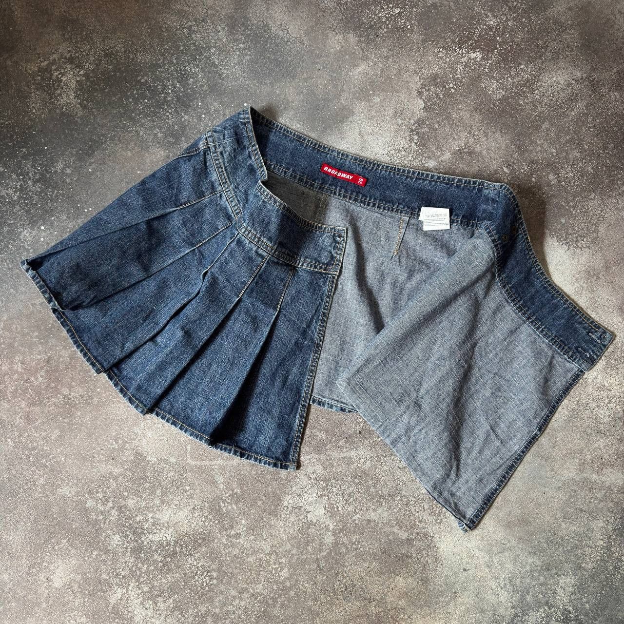 20471120 × Japanese Brand × Le Grande Bleu (L.G.B.) Super Sexy Vintage Asymmetric Mini Skirt Size 29" - 2 Thumbnail