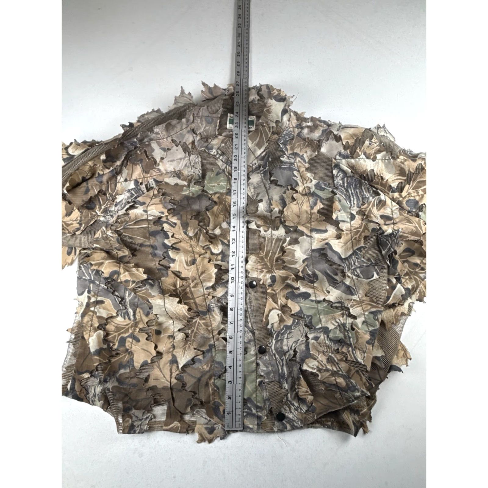 Hunter VINTAGE Hunting Ghillie Leaf Jacket M/L Game Hunter Camouflage Leaves Brown Military Jacket Mens L Size US L / EU 52-54 / 3 - 7 Thumbnail