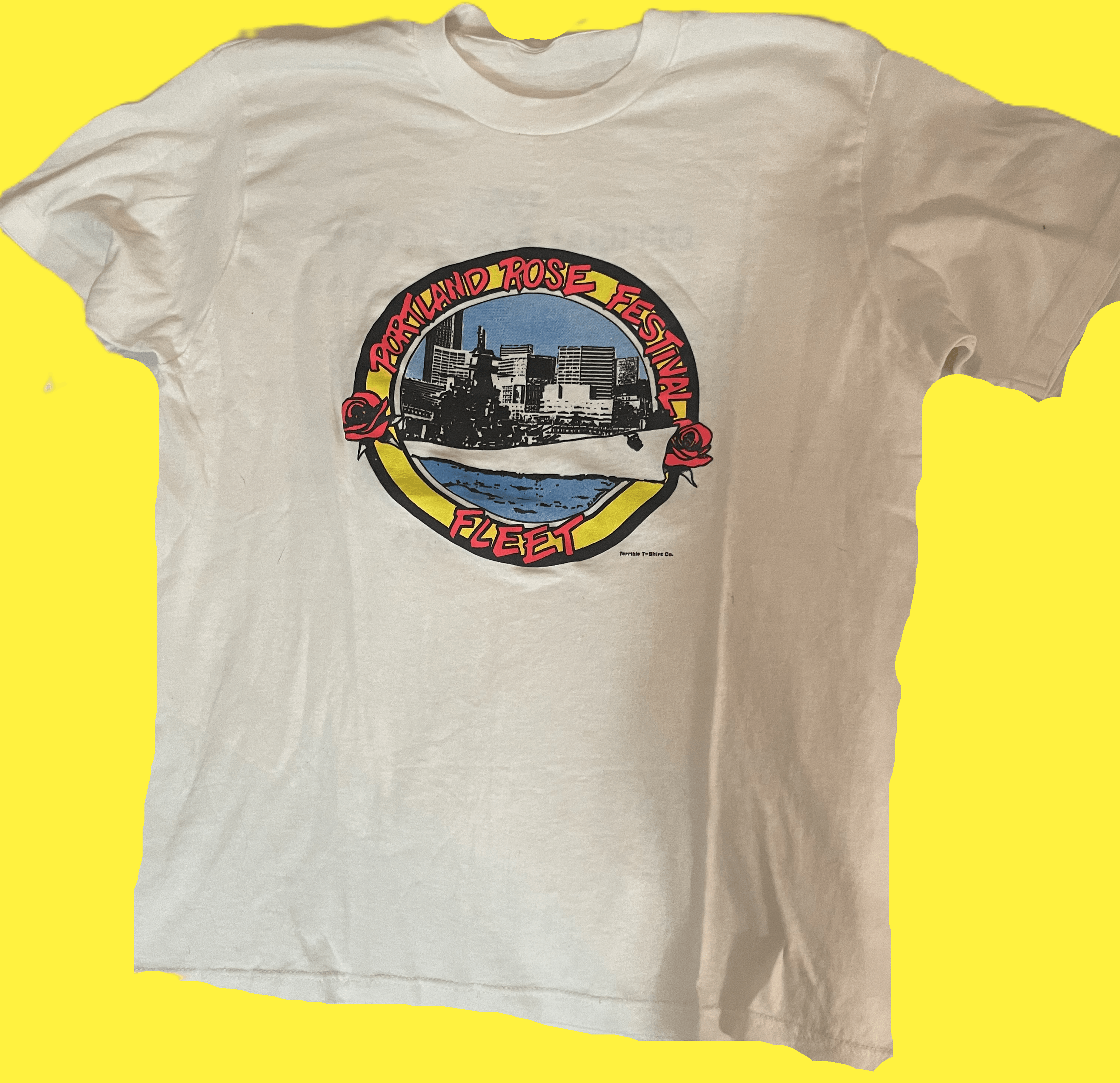 Vintage Vintage Portland Rose Festival Joint T-Shirt 1980's Size US XL / EU 56 / 4 - 4 Thumbnail