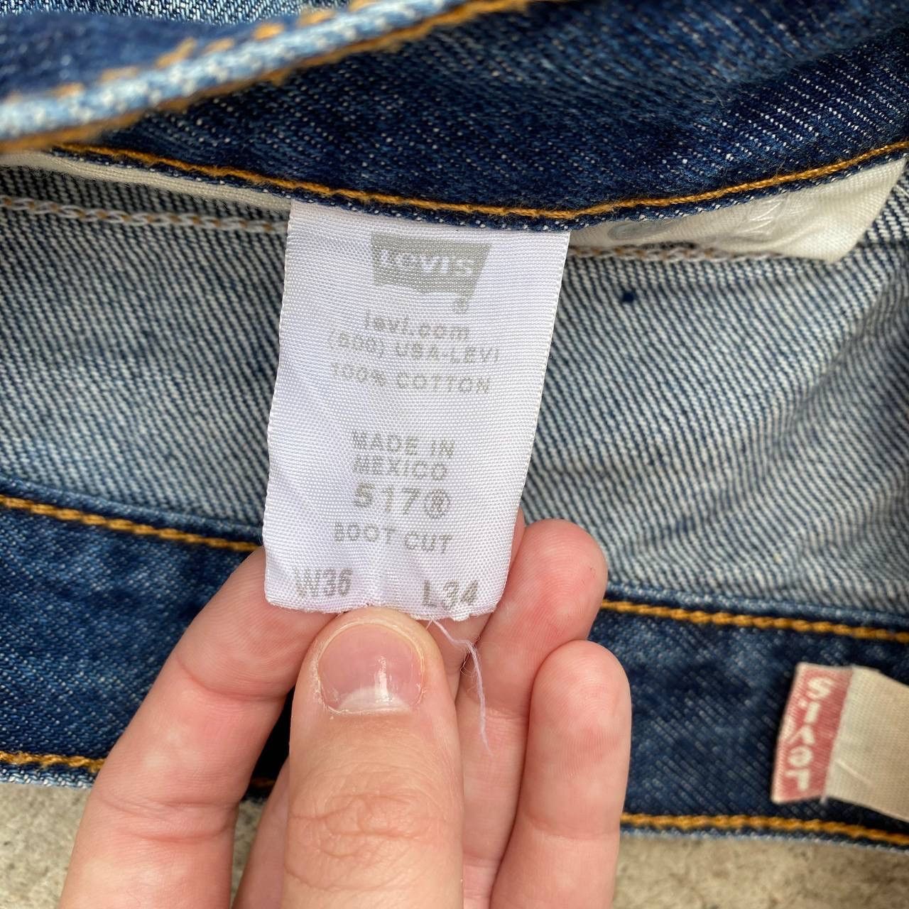 Levi's Vintage Clothing VTG Levi’s 517 Boot Cut Jeans Denim W36xL34 Y2K Mexico 00s Size US 36 / EU 52 - 7 Thumbnail