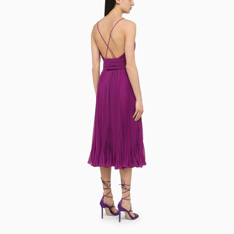 Max Mara o1d2blof0824 Midi Dress in Purple Size S / US 4 / IT 40 - 3 Thumbnail