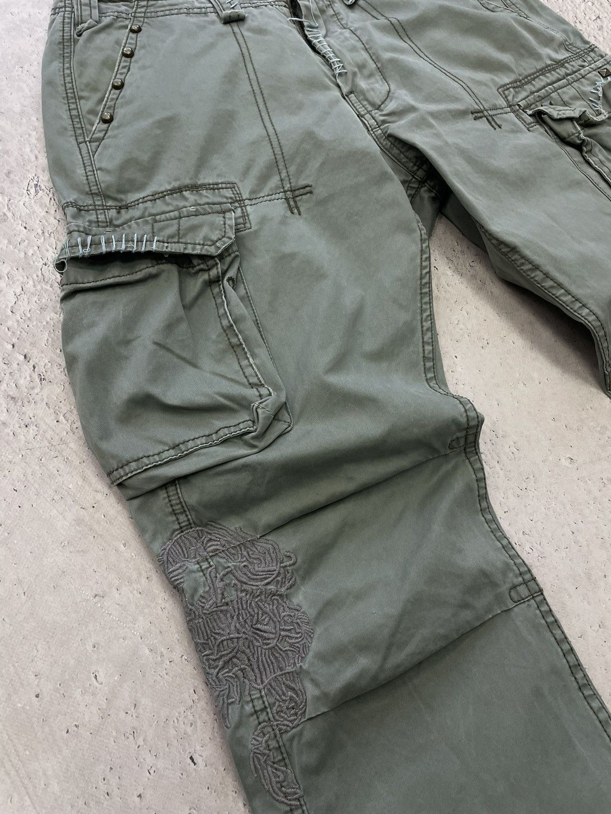 Japanese Brand Cargo baggy washed carhartt style pants wude leg y2k Size US 32 / EU 48 - 4 Thumbnail