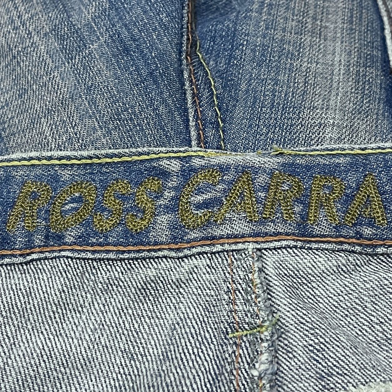 Japanese Brand × Vintage Rare Design Vintage Brand Ross Carra Baggy Jeans 2000s Size US 34 / EU 50 - 9 Thumbnail