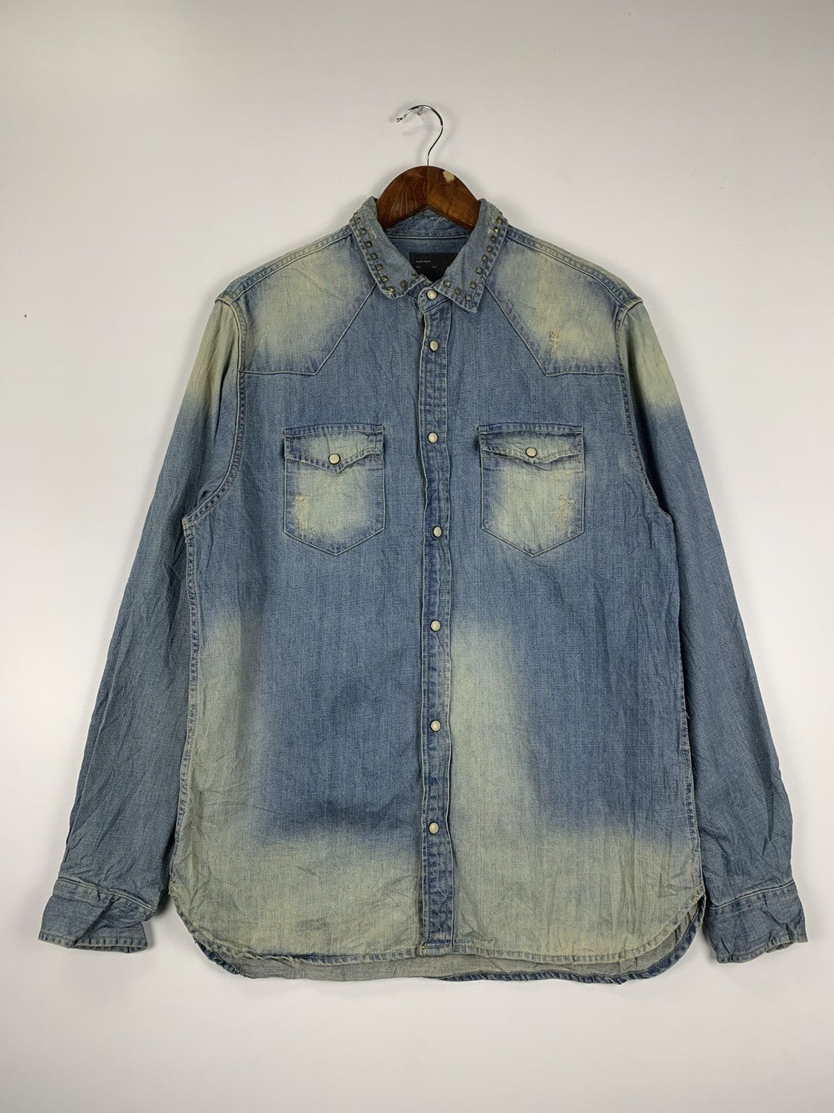 Zara Zara Distress Denim Jacket Size US L / EU 52-54 / 3 - 2 Thumbnail
