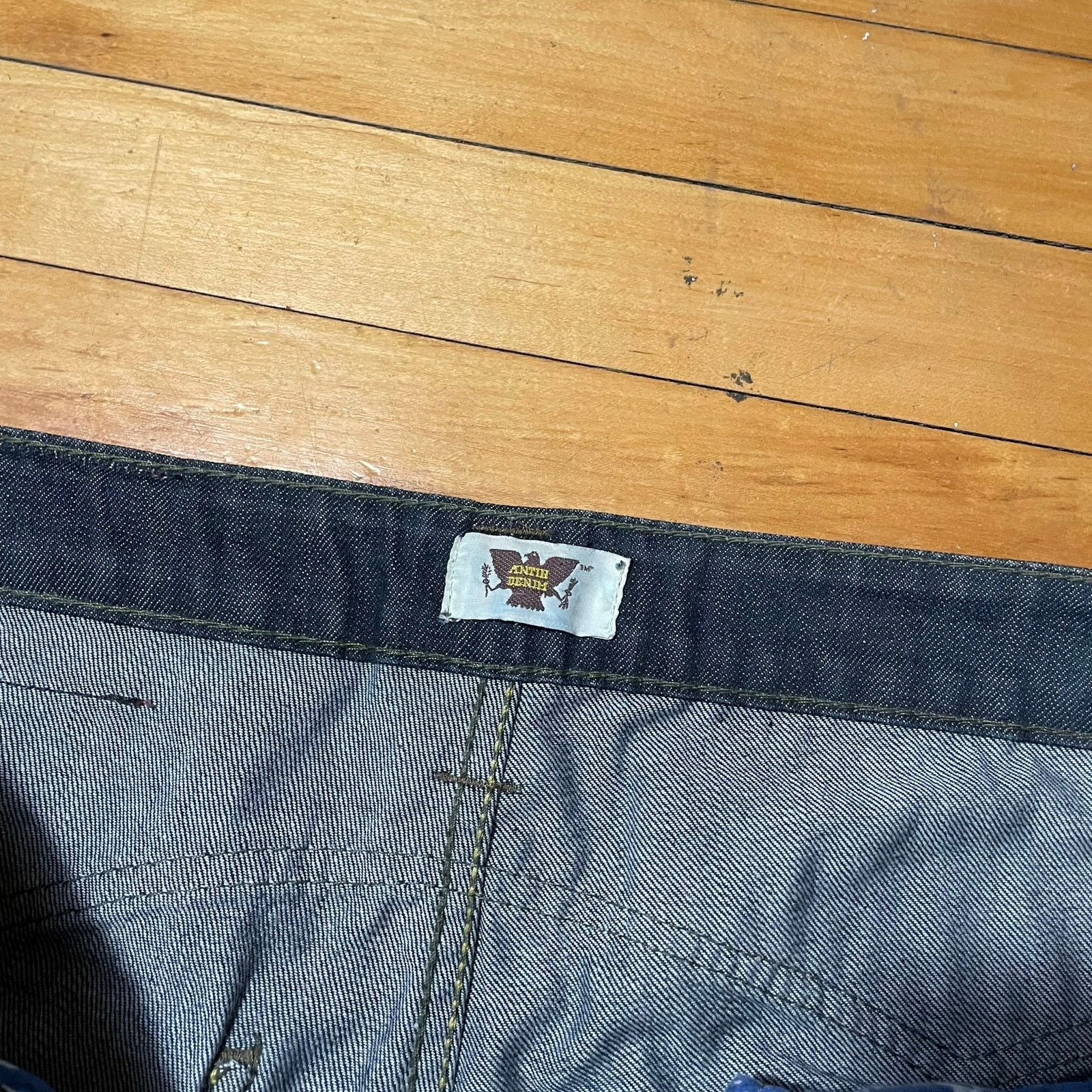 Antik Denim Baggy Antik Denim Blue Button Fly Denim Jeans Men's Sz 34x30 Size US 34 / EU 50 - 5 Thumbnail