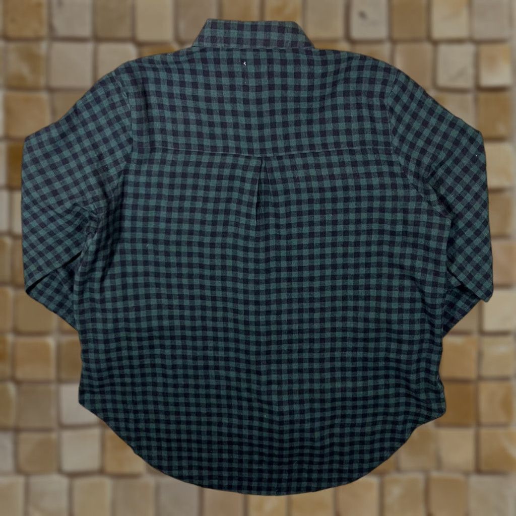 Vintage Grace & Emma Green Black Plaid Check Long Sleeve Flannel Shirt Women's XXL Size XXL / US 16-18 / IT 52-54 - 1 Thumbnail