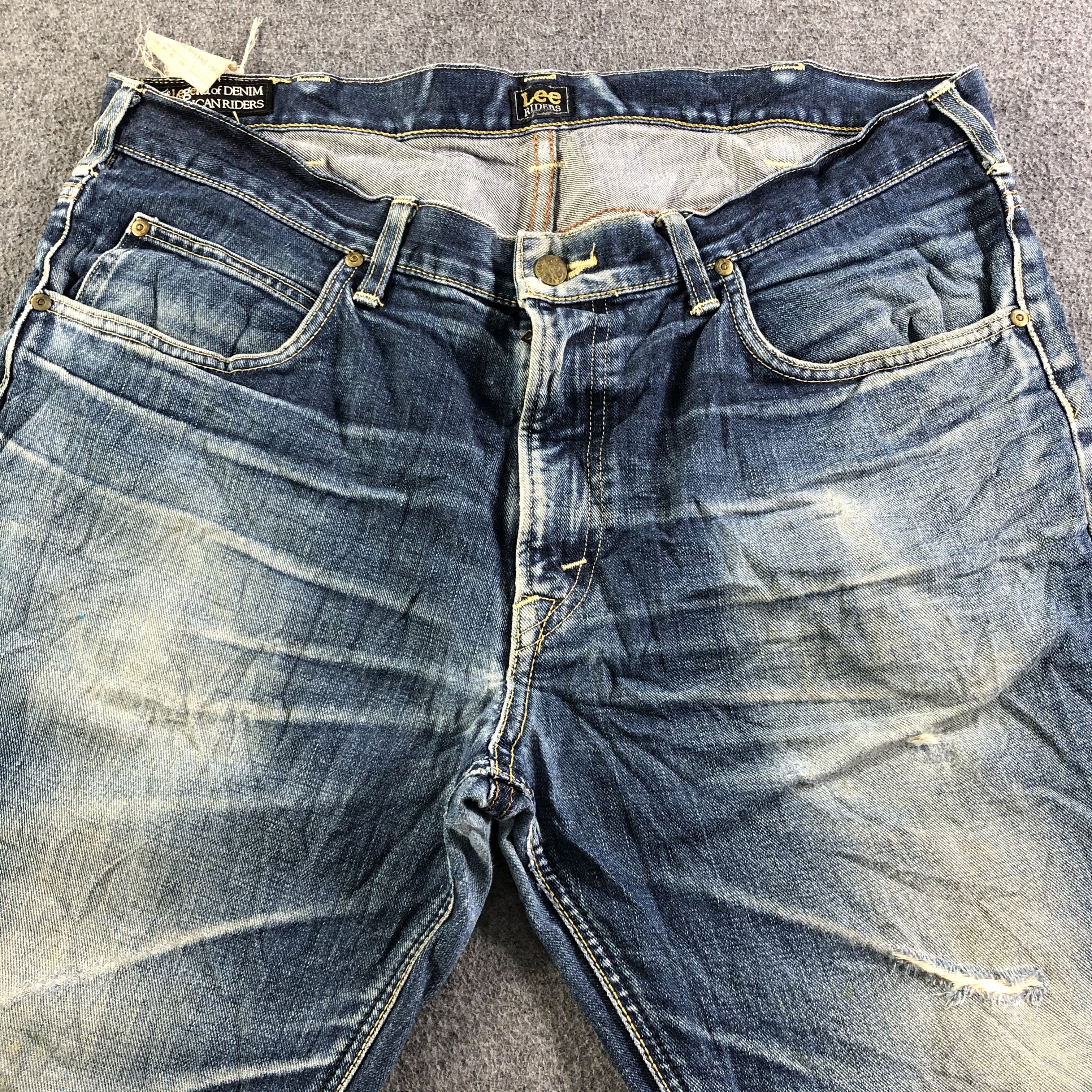 Lee Vintage Blue Wash Lee Jeans-J3633 Size US 40 / EU 56 - 3 Thumbnail