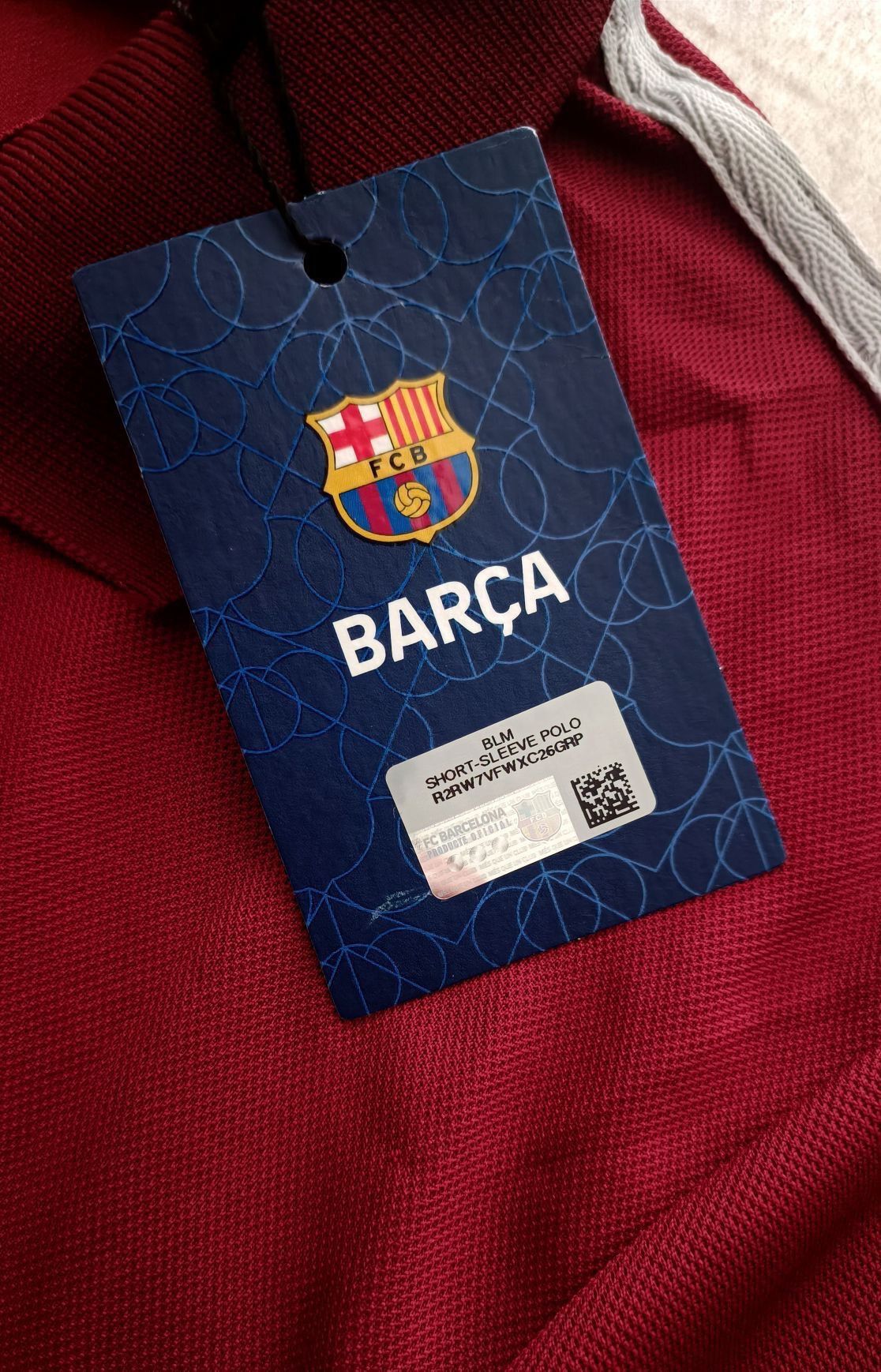 Other FC BARCELONA OFFICAL "URBAN" POLO SHIRT - Maroon/Blue - NWT Size US L / EU 52-54 / 3 - 5 Thumbnail